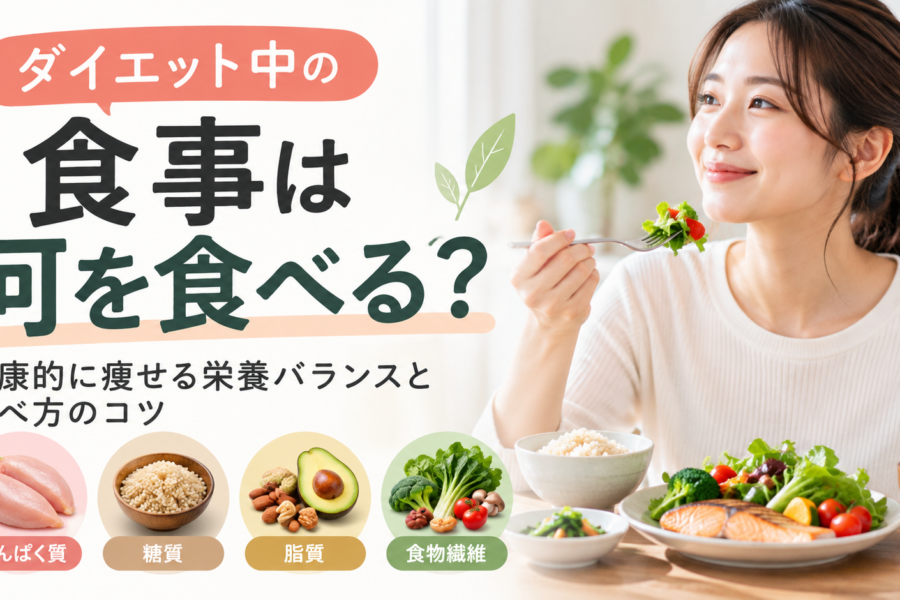ダイエット中の食事の基本原則！健康的に痩せる栄養バランスと食べ方のコツ